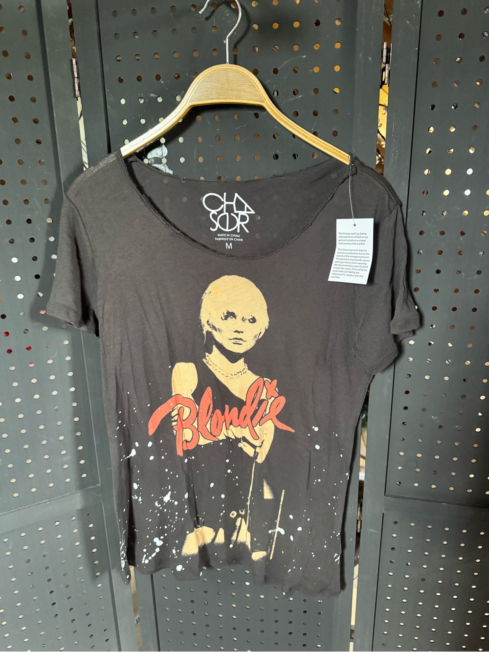 Blondie Graphic Tee - Black with Yellow & Red Print